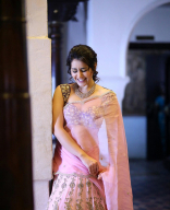 Rashi Khanna Hot in Pink Saree Latest Photos HD Stills