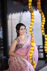 Rashi Khanna Hot in Pink Saree Latest Photos HD Stills