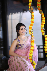 Rashi Khanna Hot in Pink Saree Latest Photos HD Stills