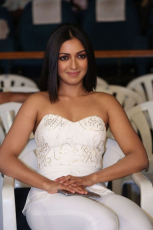 Catherine Tresa Latest HD Photos in White dress at Goutham Nanda teaser Launch Event