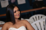 Catherine Tresa Latest HD Photos in White dress at Goutham Nanda teaser Launch Event