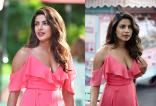 Priyanka Chopra Pink Dress ULTRA HD Photos Leaked 2017 Priyanka Chopra at 3rd Third Hollywood Film Sets Priyanka Chopra Pink Gown Hollywood Movie Images Stills Gallery