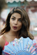 Priyanka Chopra Pink Dress ULTRA HD Photos Leaked 2017 Priyanka Chopra at 3rd Third Hollywood Film Sets Priyanka Chopra Pink Gown Hollywood Movie Images Stills Gallery