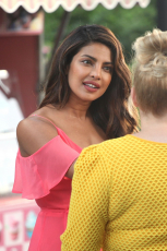 Priyanka Chopra Pink Dress ULTRA HD Photos Leaked 2017 Priyanka Chopra at 3rd Third Hollywood Film Sets Priyanka Chopra Pink Gown Hollywood Movie Images Stills Gallery