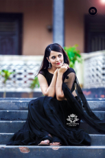 Anchor Anasuya Bharadwaj Hot in Black Saree Latest Photos HD Stills