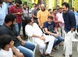 Jr NTR Trivikram NTR28 Pawan Kalyan at Movie Launch Event Photos Images HD Gallery