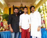 Jr NTR Trivikram NTR28 Pawan Kalyan at Movie Launch Event Photos Images HD Gallery