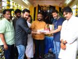 Jr NTR Trivikram NTR28 Pawan Kalyan at Movie Launch Event Photos Images HD Gallery