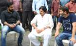 Jr NTR Trivikram NTR28 Pawan Kalyan at Movie Launch Event Photos Images HD Gallery