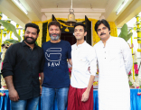 Jr NTR Trivikram NTR28 Pawan Kalyan at Movie Launch Event Photos Images HD Gallery