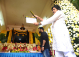 Jr NTR Trivikram NTR28 Pawan Kalyan at Movie Launch Event Photos Images HD Gallery