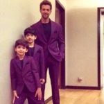 Hrithik recent Photo shoot with his Sons!!